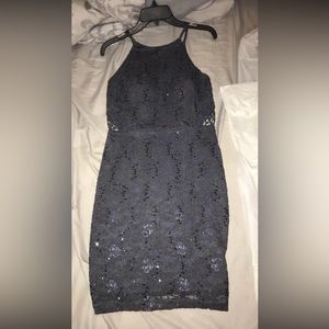 Gray homecoming dress